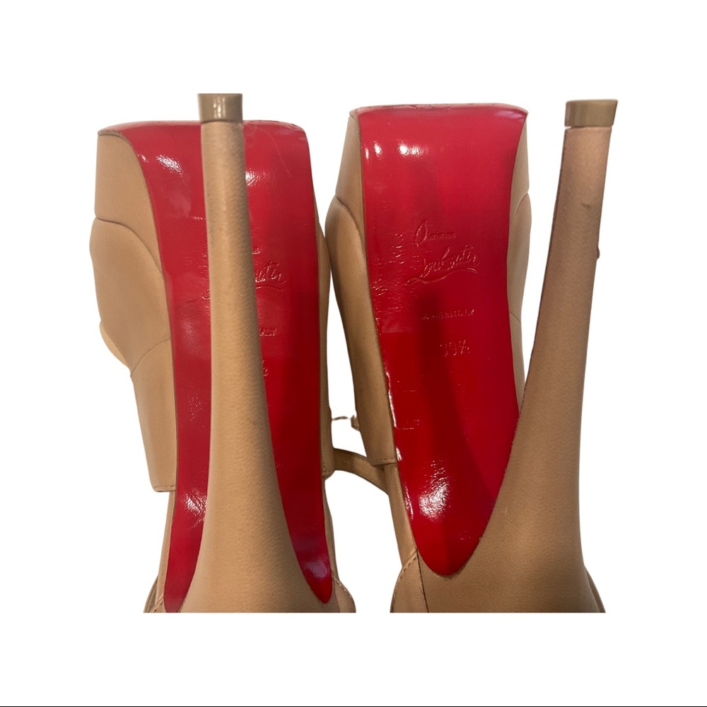 Authentic Gently Worn High Strap Red Bottoms - image 4